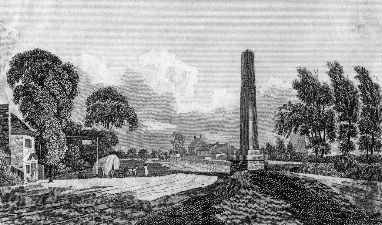 Hadley Highstone, perto de Barnet, 1805. de Sands