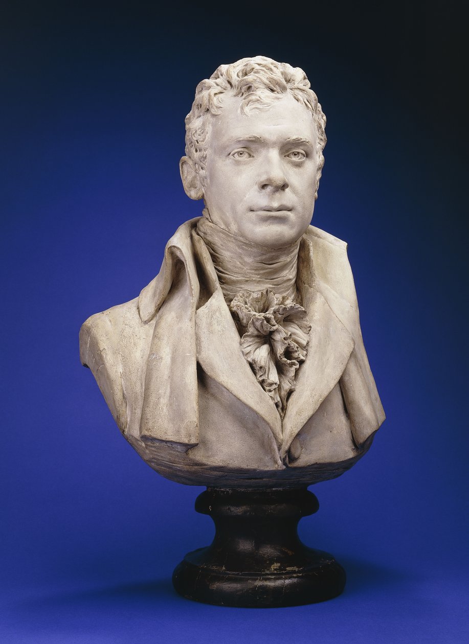 Busto de Robert Fulton (gesso pintado) de Sanford Robinson Gifford