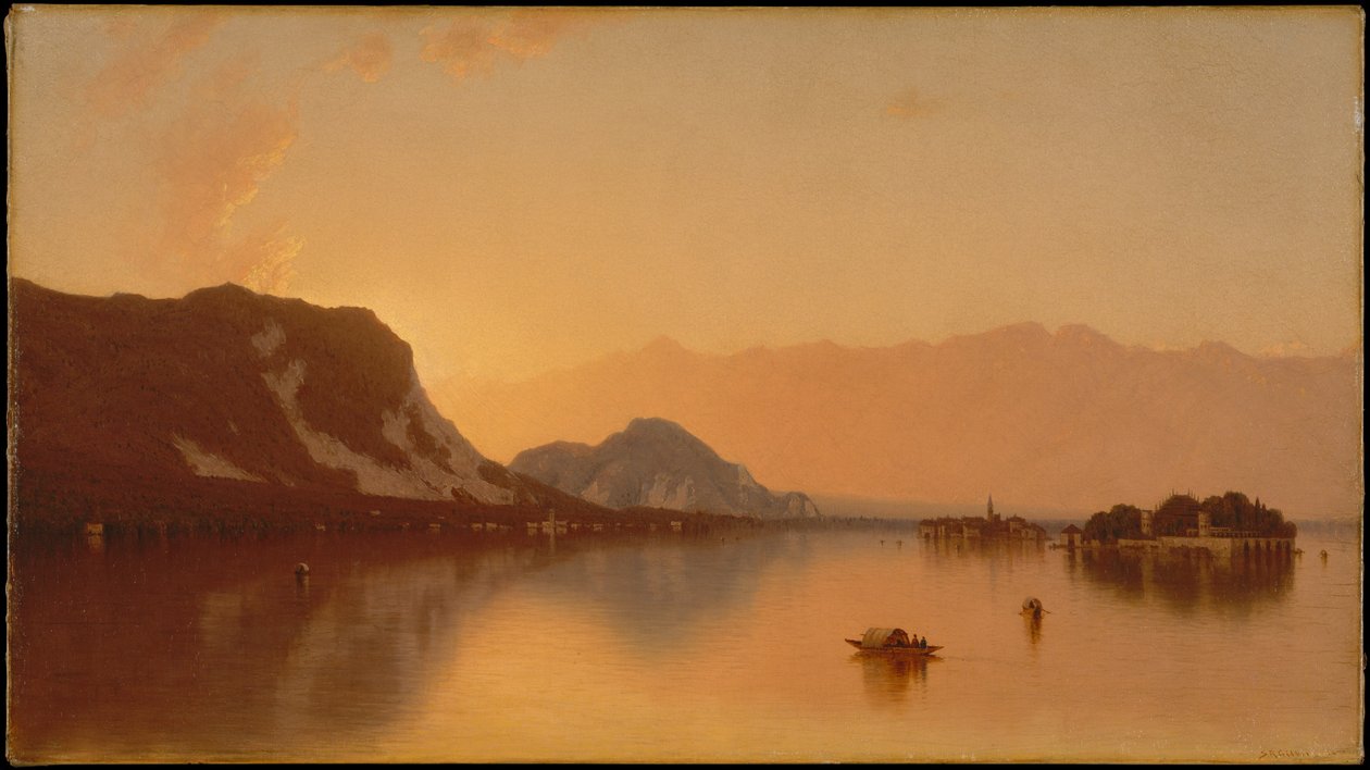 Isola Bella no Lago Maggiore de Sanford Robinson Gifford