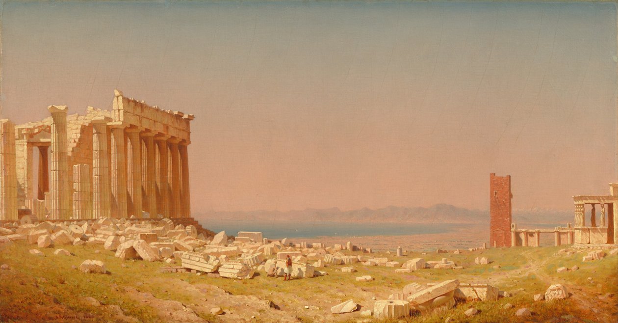 Ruínas do Partenon de Sanford Robinson Gifford
