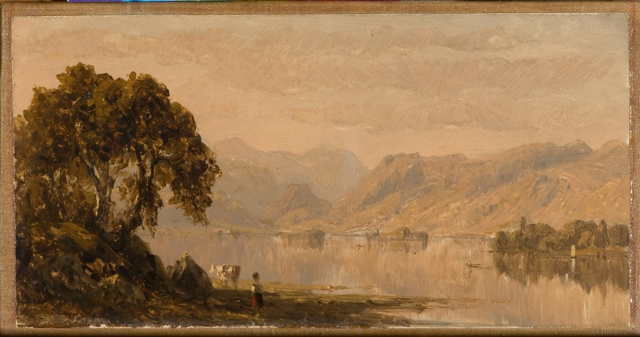 Rydalwater, um esboço 1855 (óleo sobre tela) de Sanford Robinson Gifford
