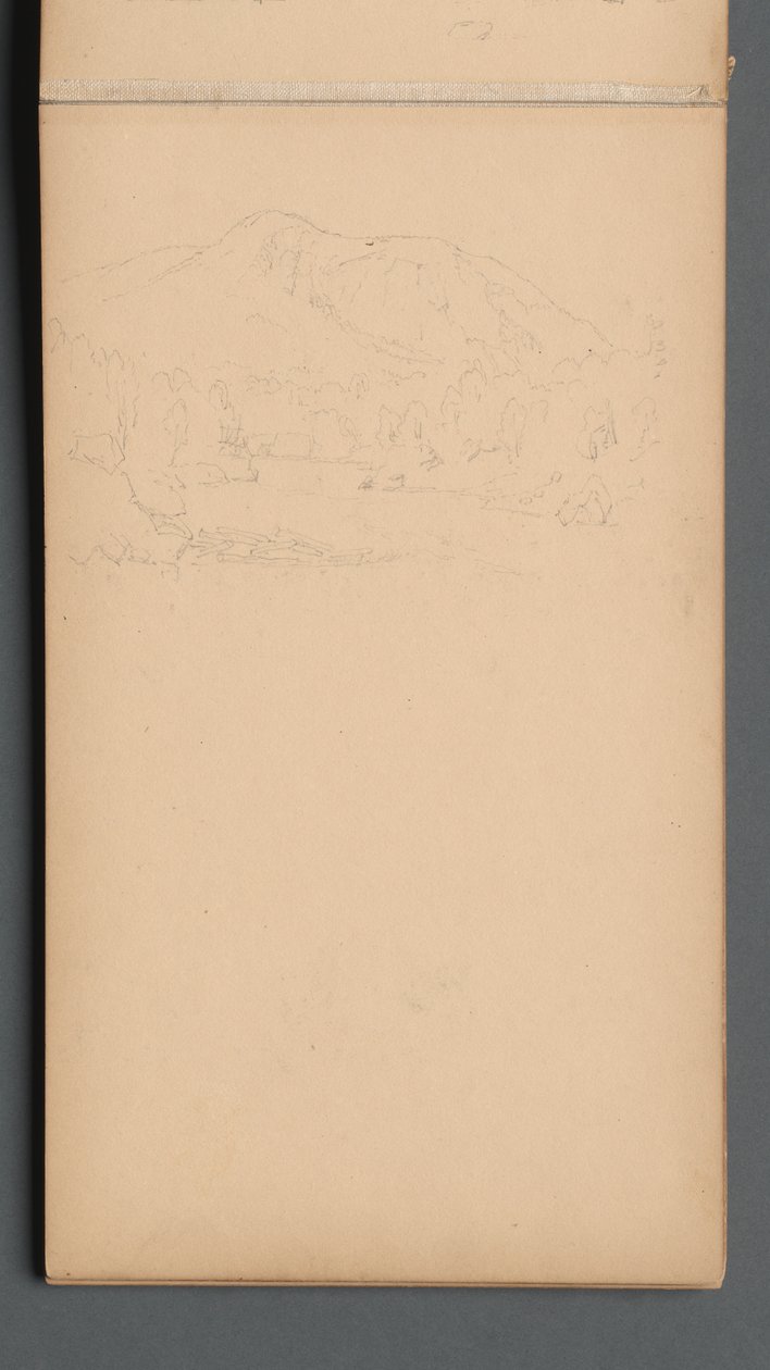 Caderno de desenho, página 08: Carter Mountian, 1859. de Sanford Robinson Gifford