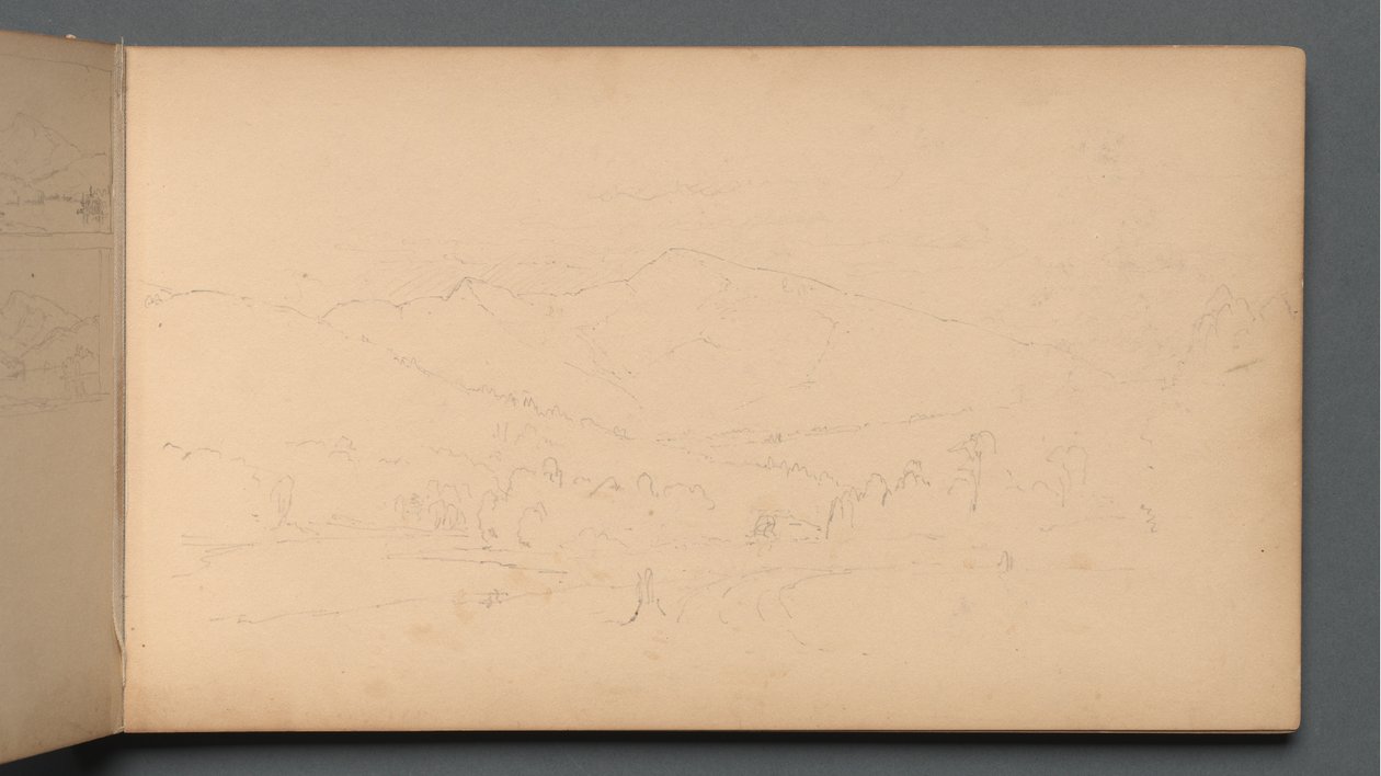 Sketchbook, página 10: Carter Mountian, 1859. de Sanford Robinson Gifford