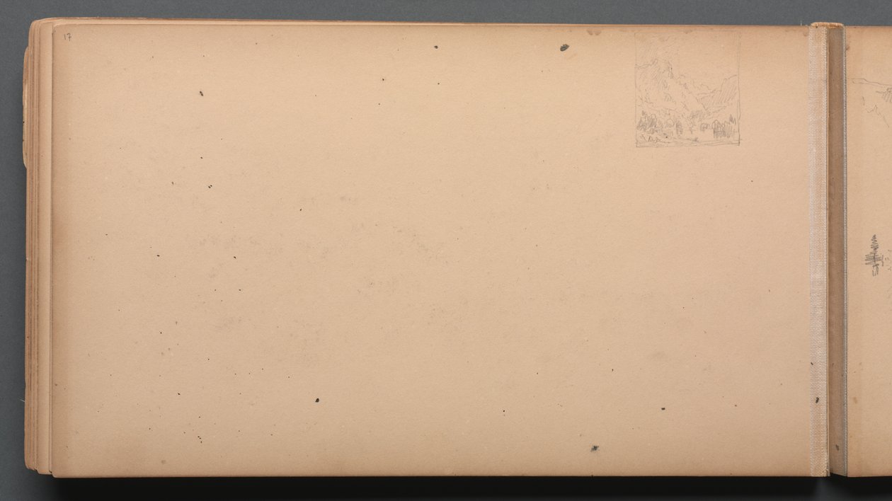 Sketchbook, página 17: Dixville Notch, Maine, 1859. de Sanford Robinson Gifford