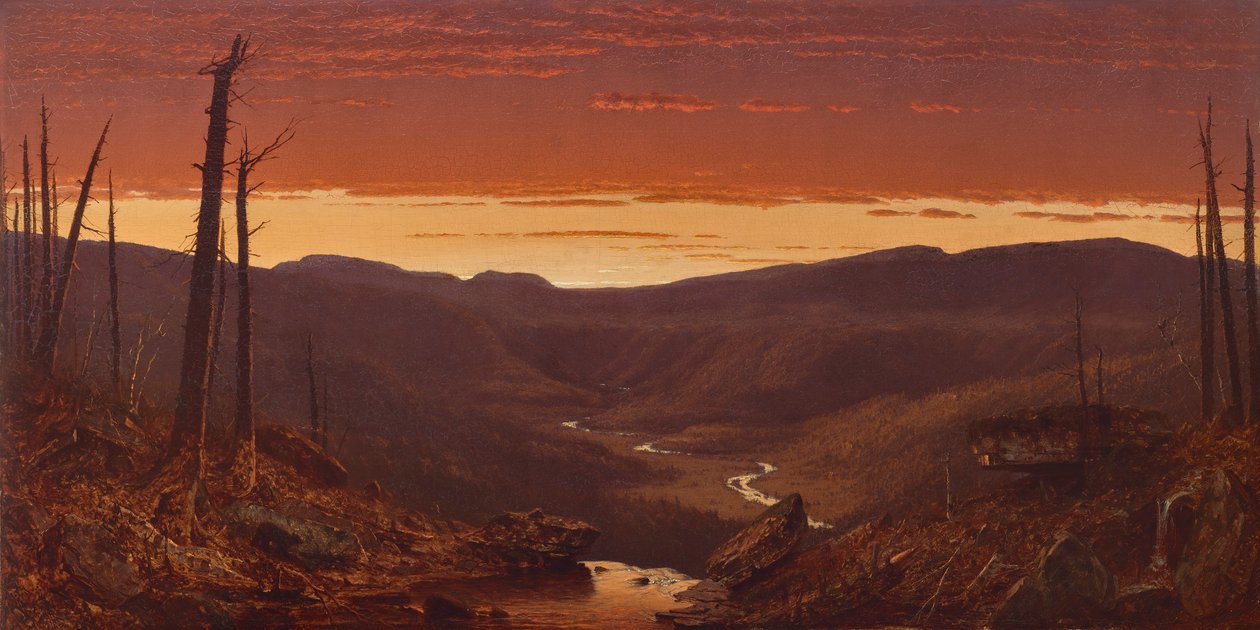 O crepúsculo nas Catskills de Sanford Robinson Gifford