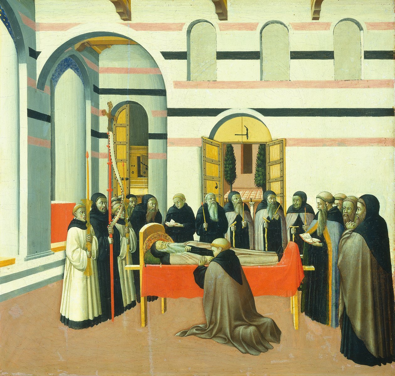 A Morte de Santo António, c. 14301435 de Sano di Pietro