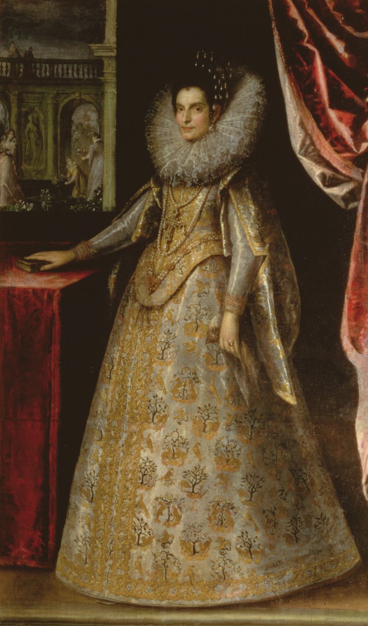 Retrato de Laura de Este (par de 78786) de Sante Peranda