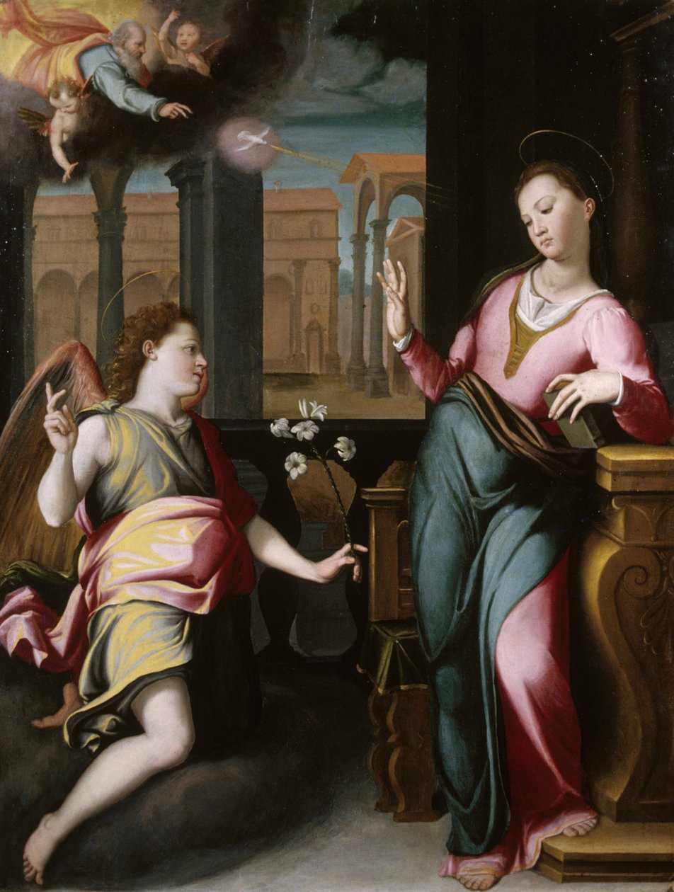 A Anunciação, c.1580 de Santi di Tito