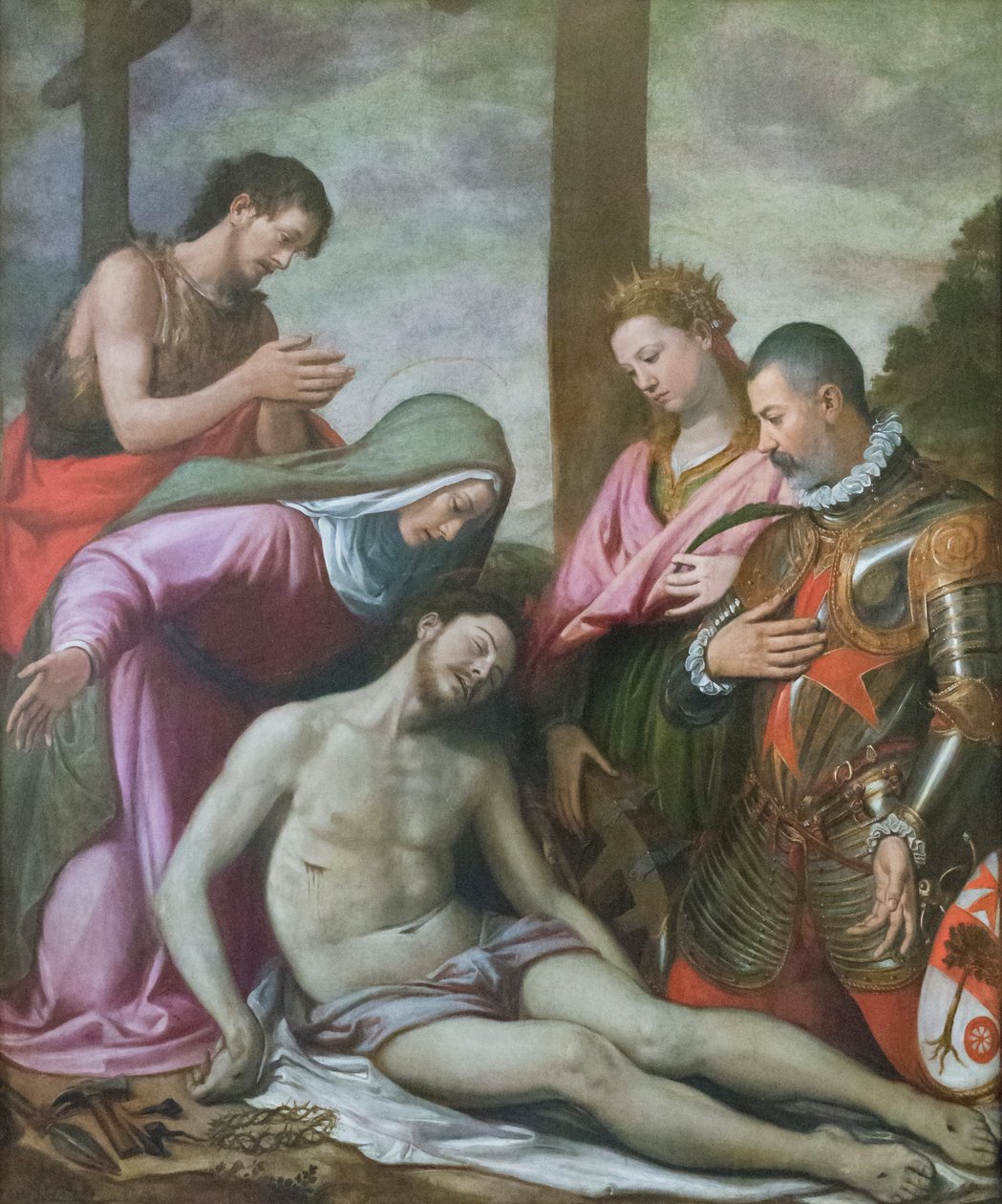Deposição de Cristo, c. 1592 (óleo sobre madeira de Santi di Tito