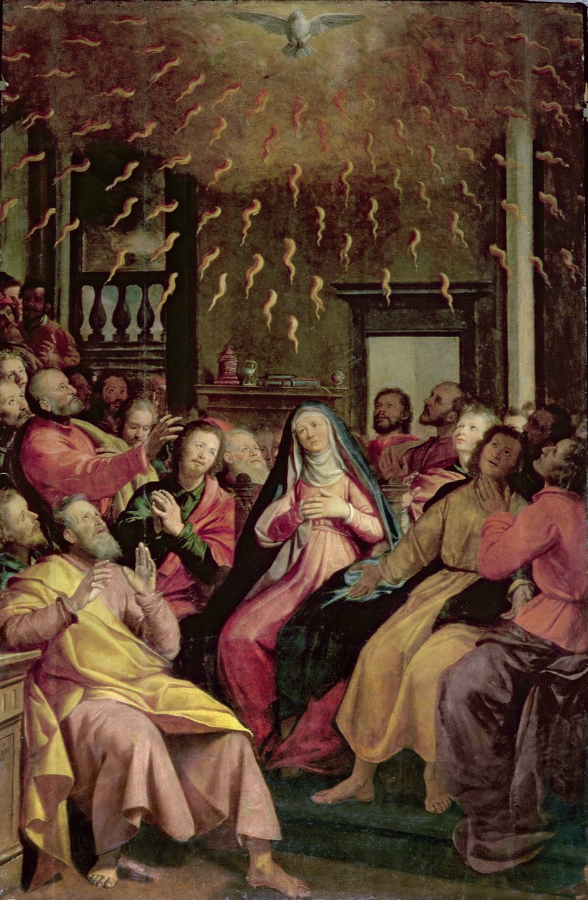 O Pentecostes, c.1598 de Santi di Tito