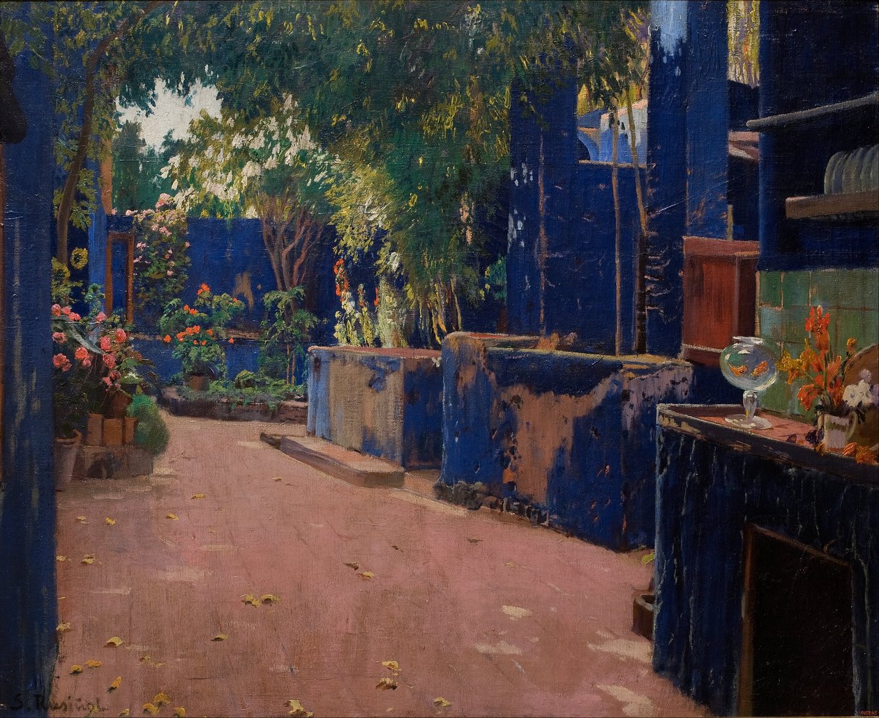 Pátio Azul. Arenys de Munt de Santiago Rusiñol