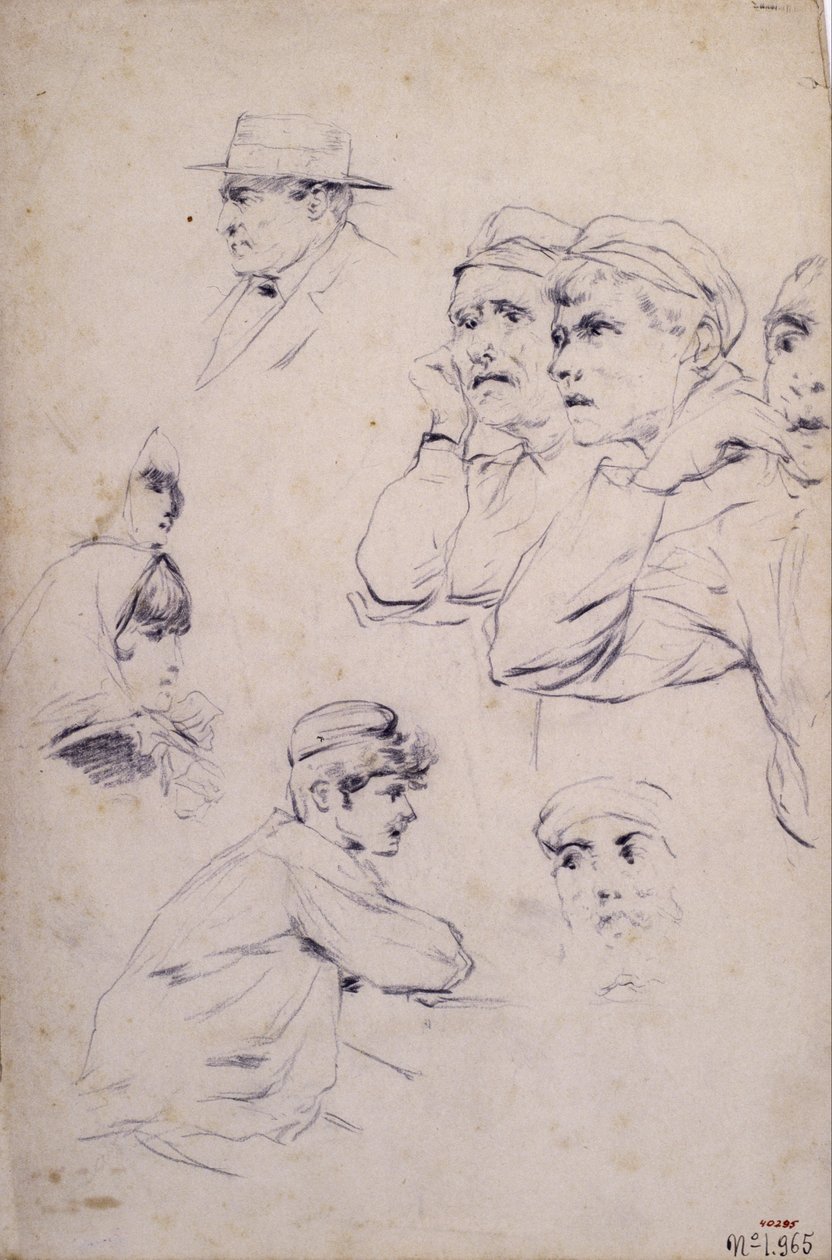Estudo de Figuras de Santiago Rusiñol