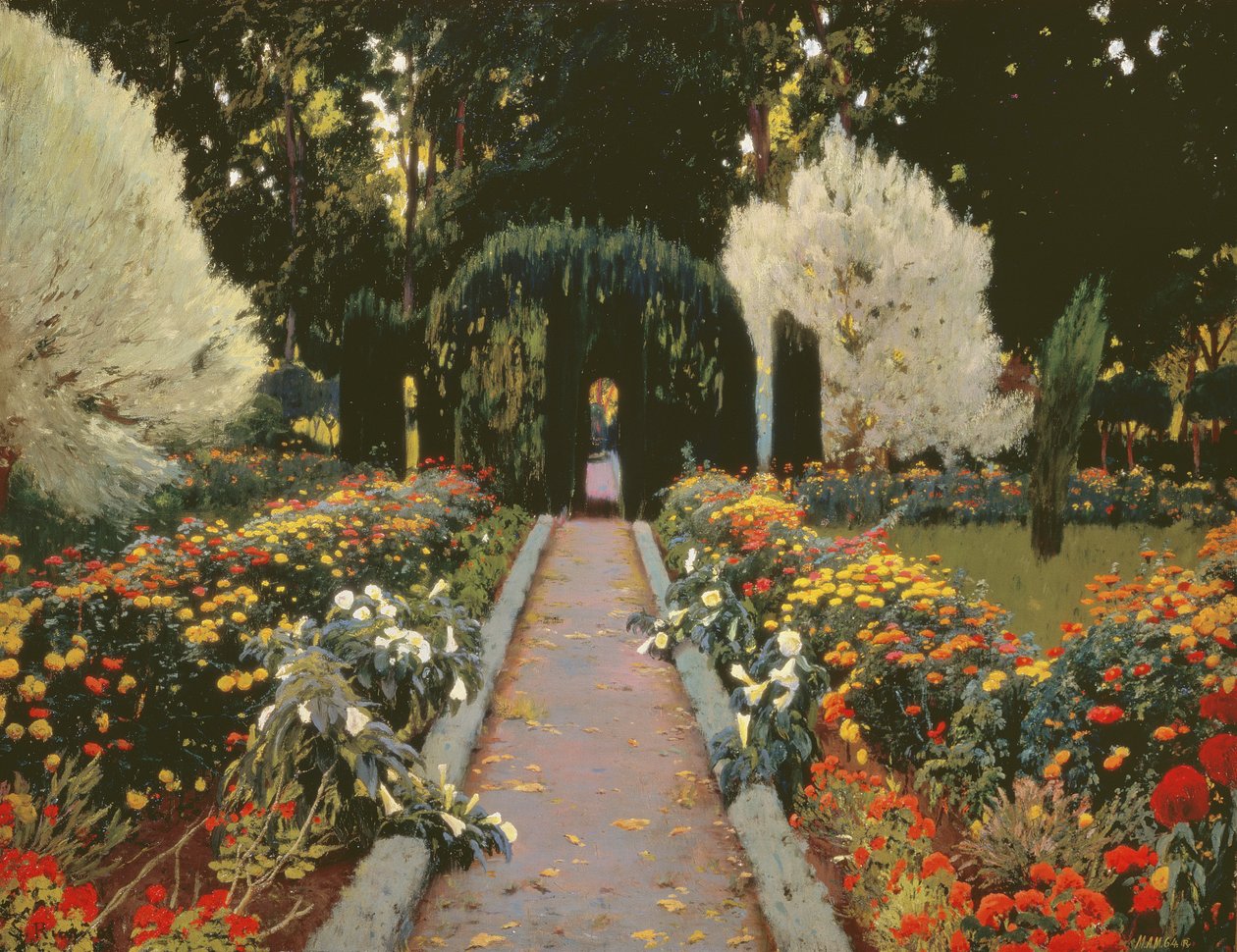 Glorieta II (O Jardim em Aranjuez. Arbor II) 1907 de Santiago Rusiñol