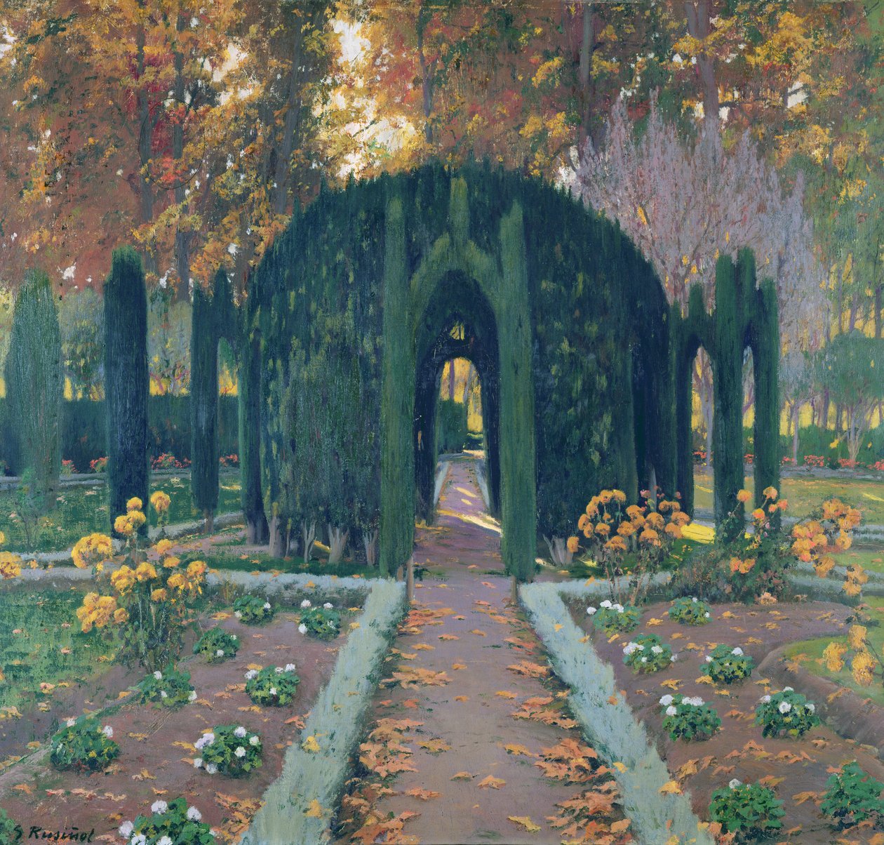 O Glorieta (Aranjuez) 1909 de Santiago Rusiñol