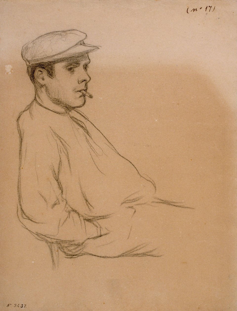 Retrato de um homem de Santiago Rusiñol