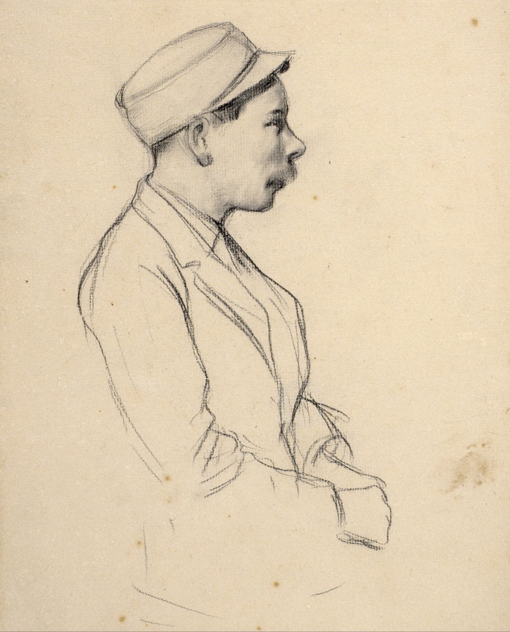 Retrato de um homem de Santiago Rusiñol