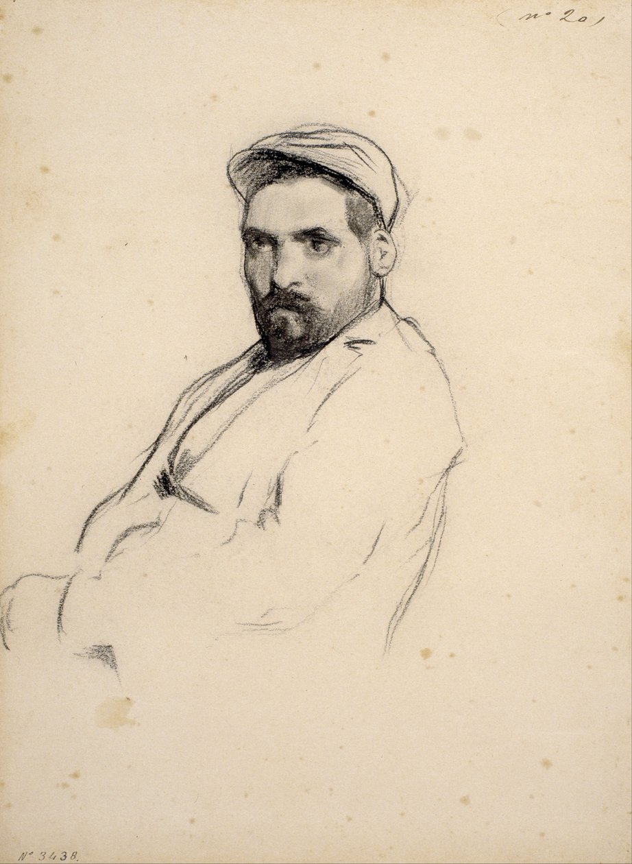 Retrato de um homem de Santiago Rusiñol