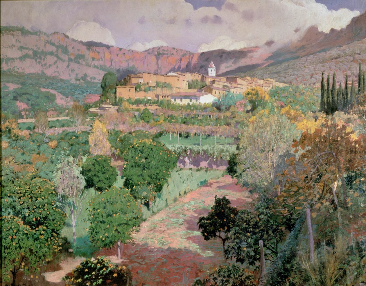 Soller, Maiorca (óleo sobre tela) de Santiago Rusinol i Prats