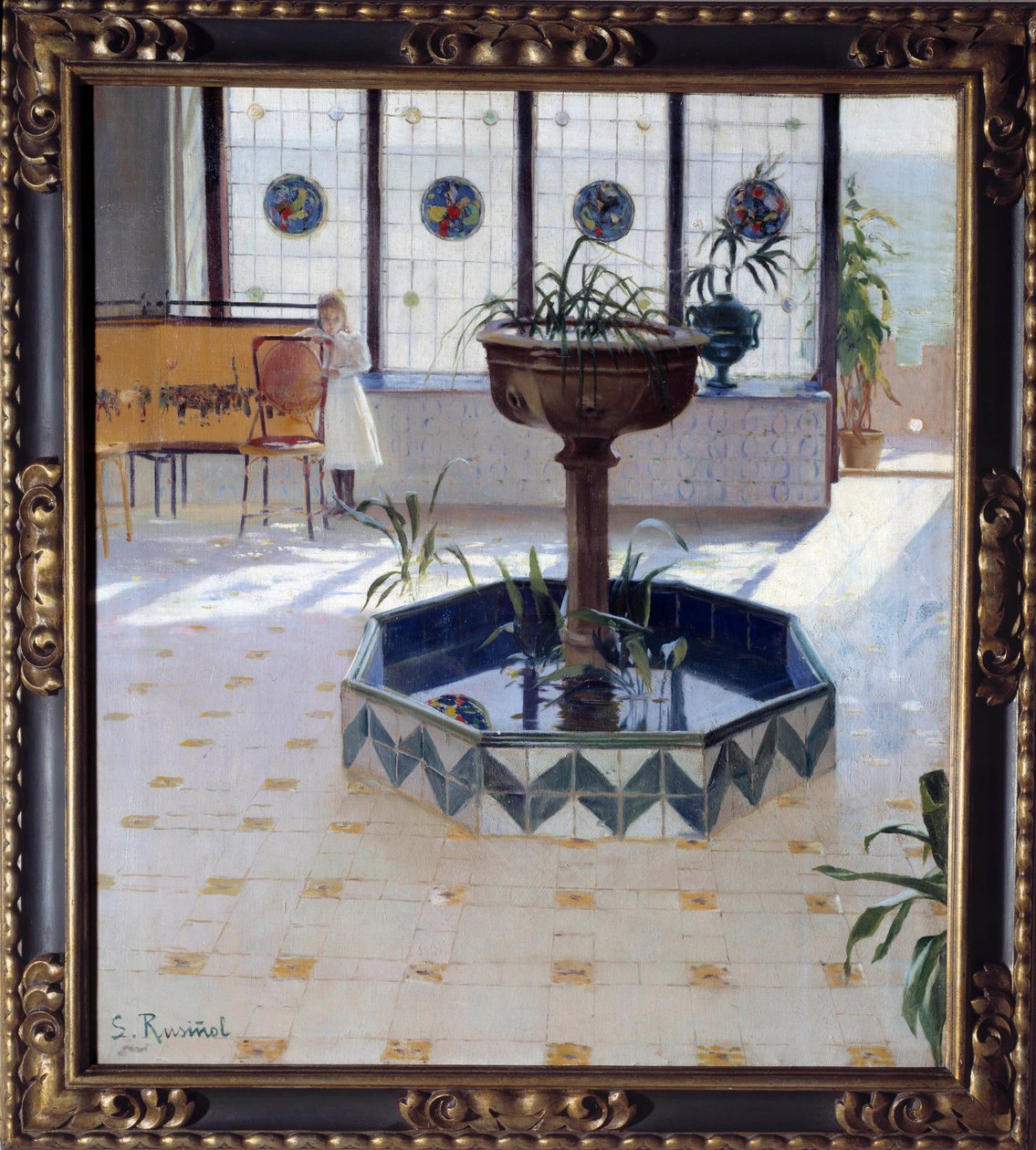A fonte sob a verenda Pintura de Santiago Rusinol y (i) Prats (1861-1931) 1894 Colecção privada de Santiago Rusinol i Prats