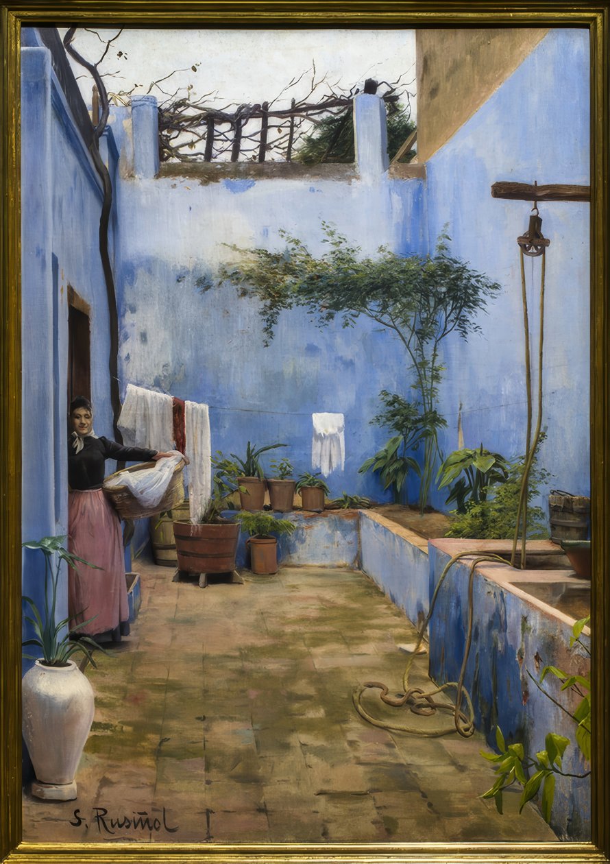 O pátio azul de Santiago Rusiñol