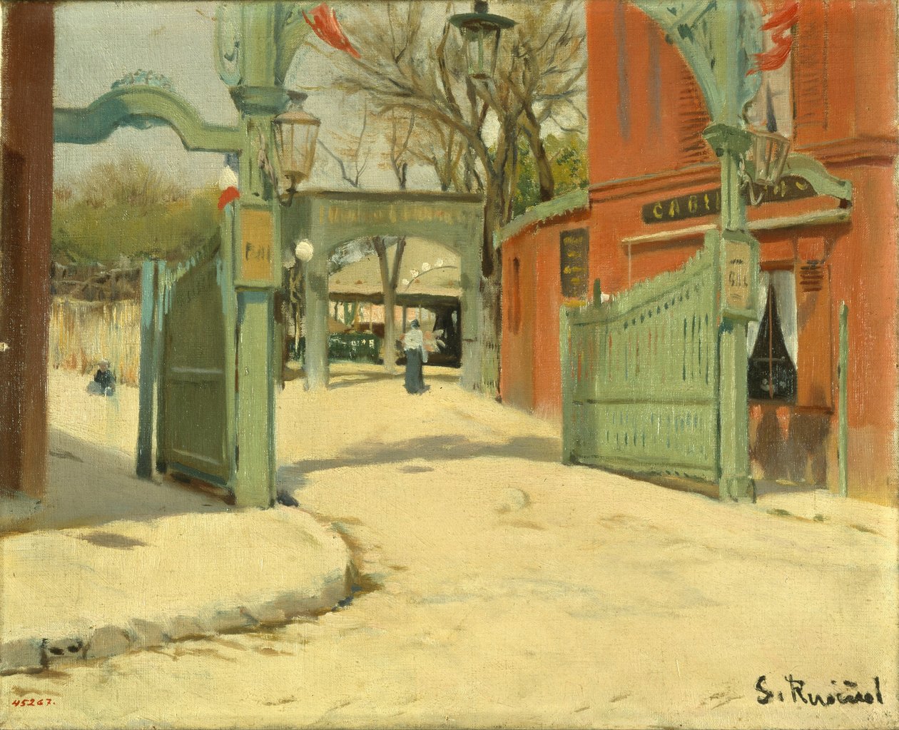 Entrada para o parque do Moulin de la Galette de Santiago Rusiñol