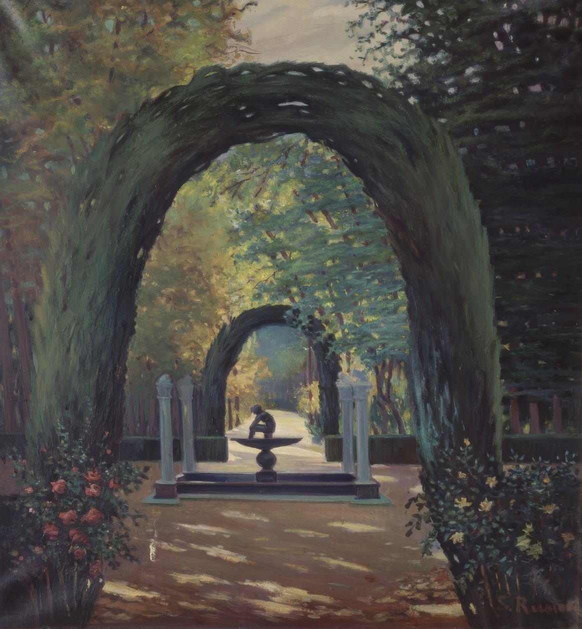 Fonte de El Niño de la Espina - Jardins de Aranjuez de Santiago Rusiñol