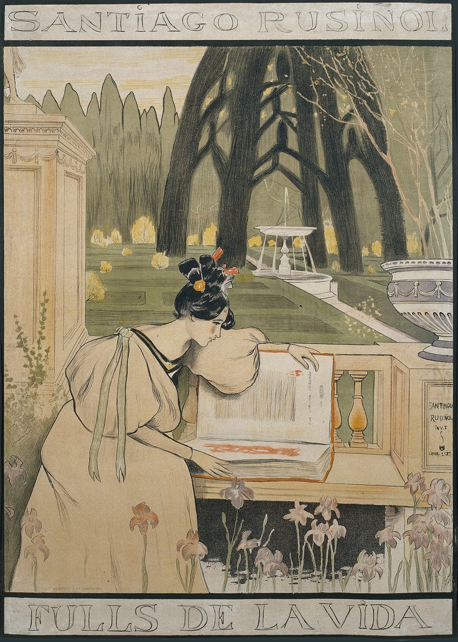 Folhas de vida poster de Santiago Rusiñol