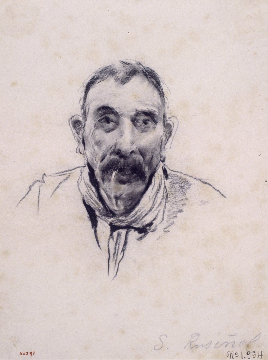 Retrato de homem de Santiago Rusiñol