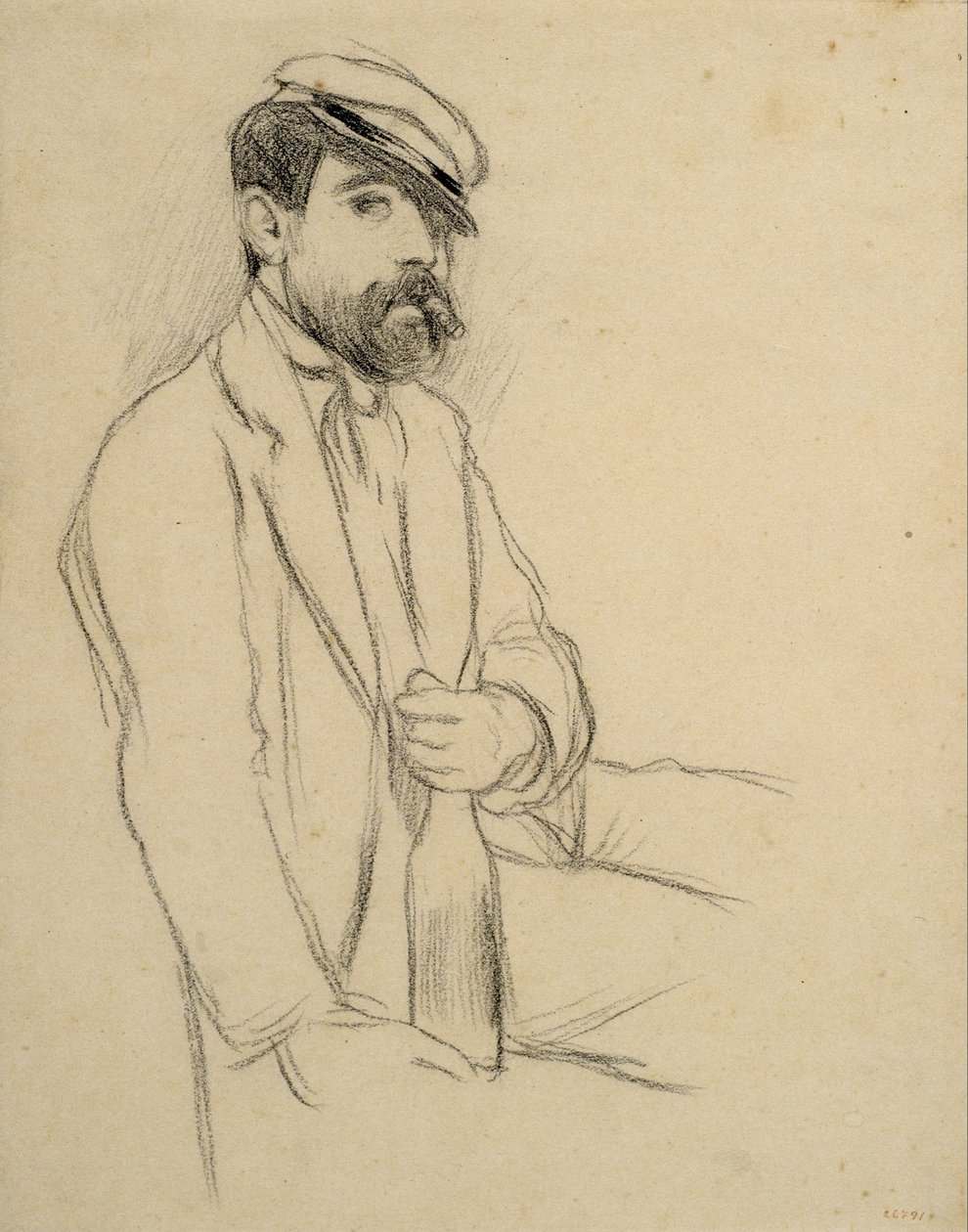 Retrato de homem de Santiago Rusiñol