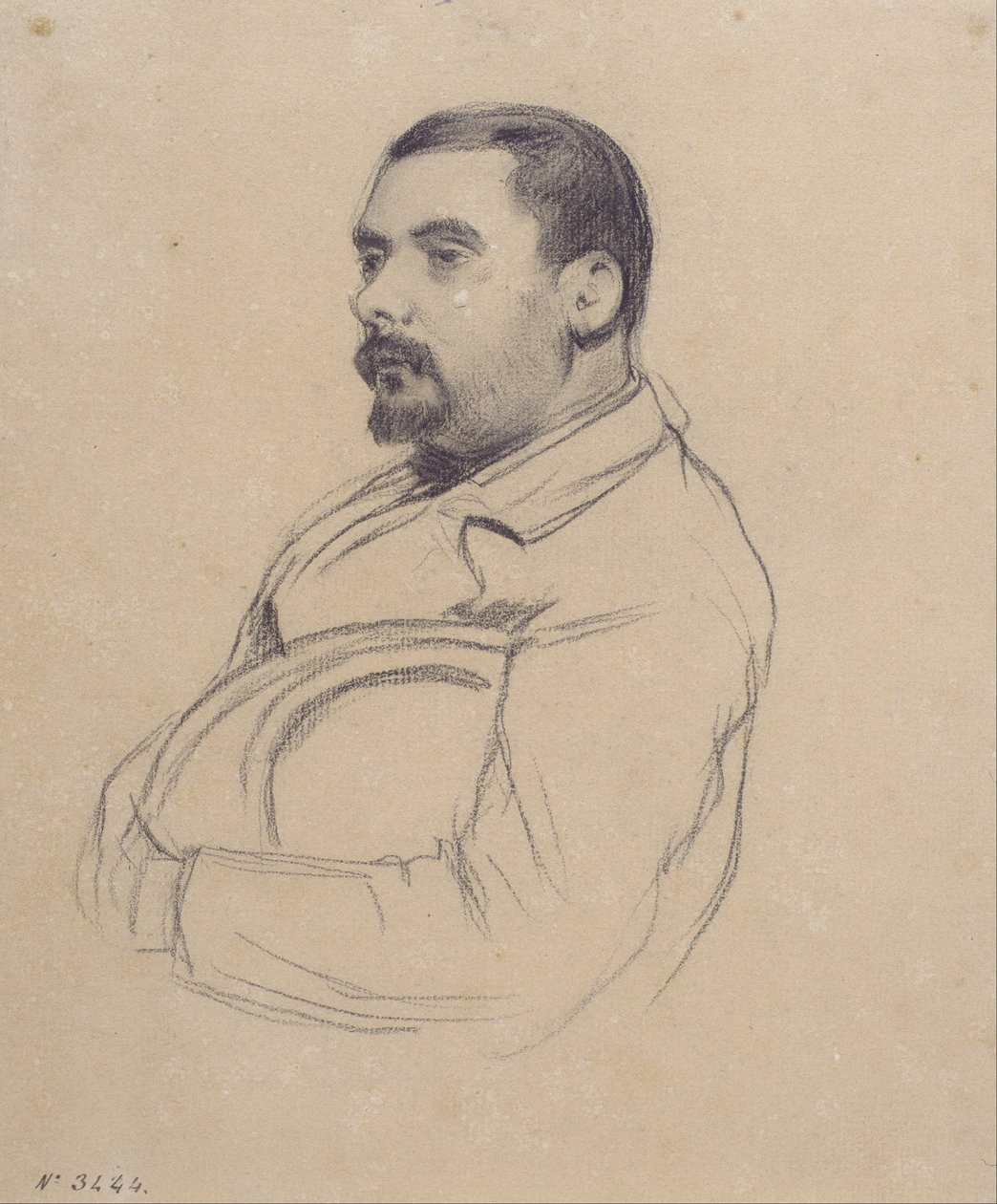 Retrato de homem de Santiago Rusiñol