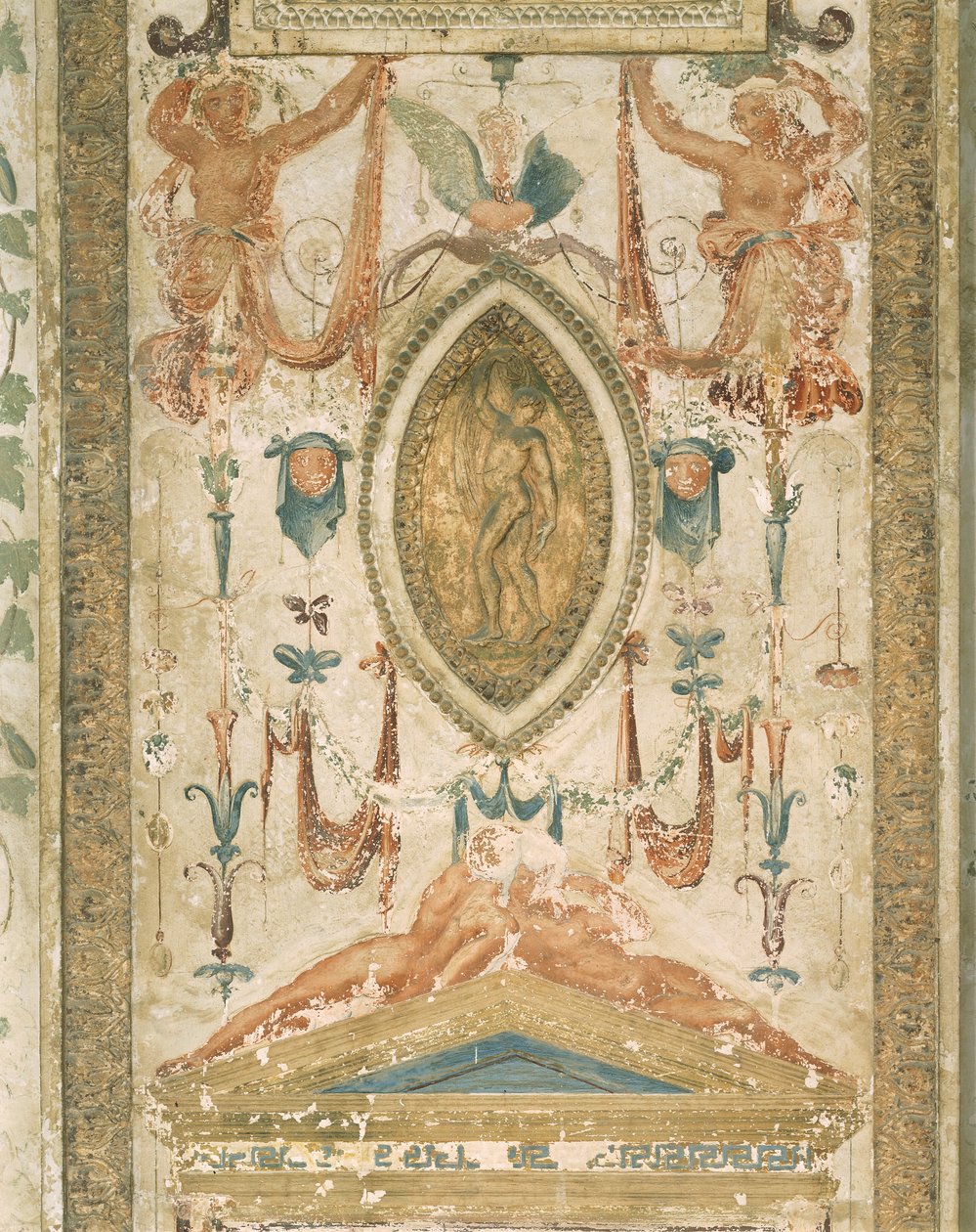 Pilastra com decoração grotesca de Sanzio of Urbino (workshop) Raphael