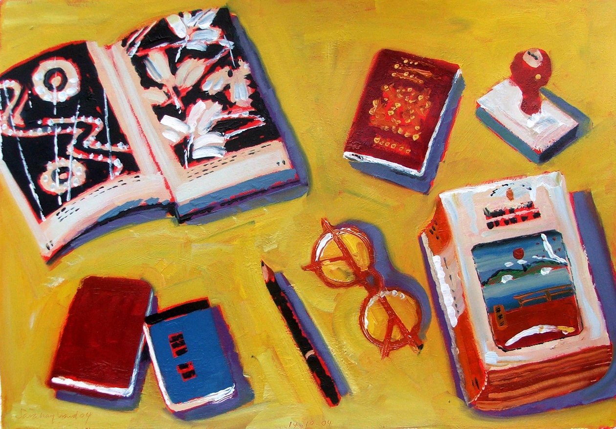 Óculos e Lápis de Sara Hayward