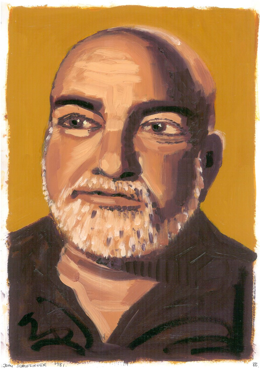 John Schlesinger, 2008 (óleo sobre papel) de Sara Hayward