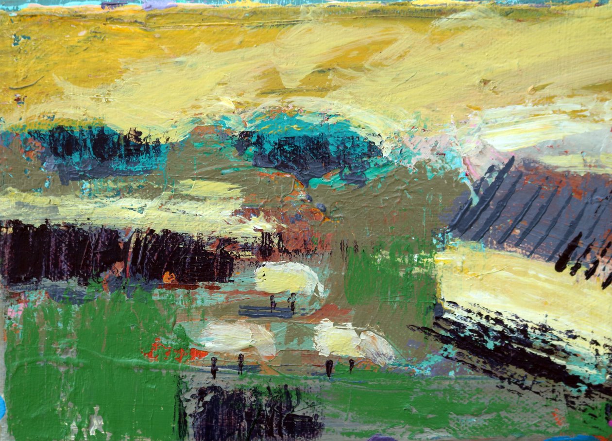 Landscape Iona I (acrílico sobre tela) de Sara Hayward