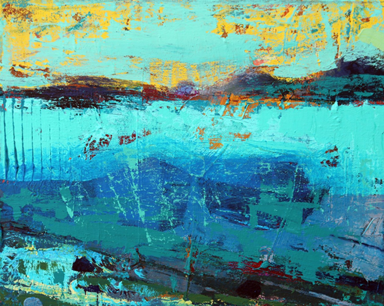Som de Iona III (acrílico sobre tela) de Sara Hayward