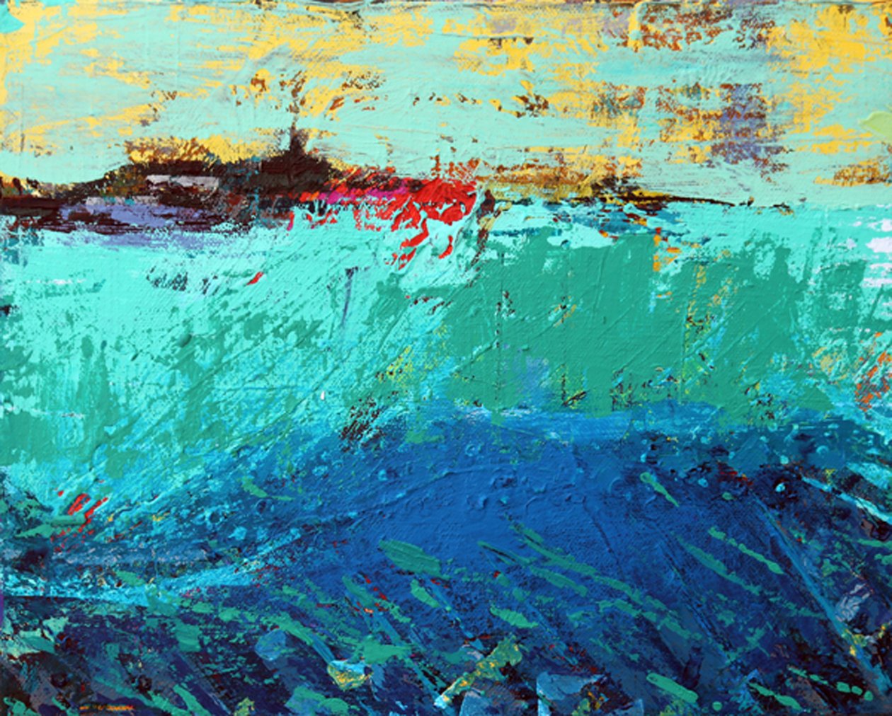 Som de Iona II (acrílico sobre tela) de Sara Hayward