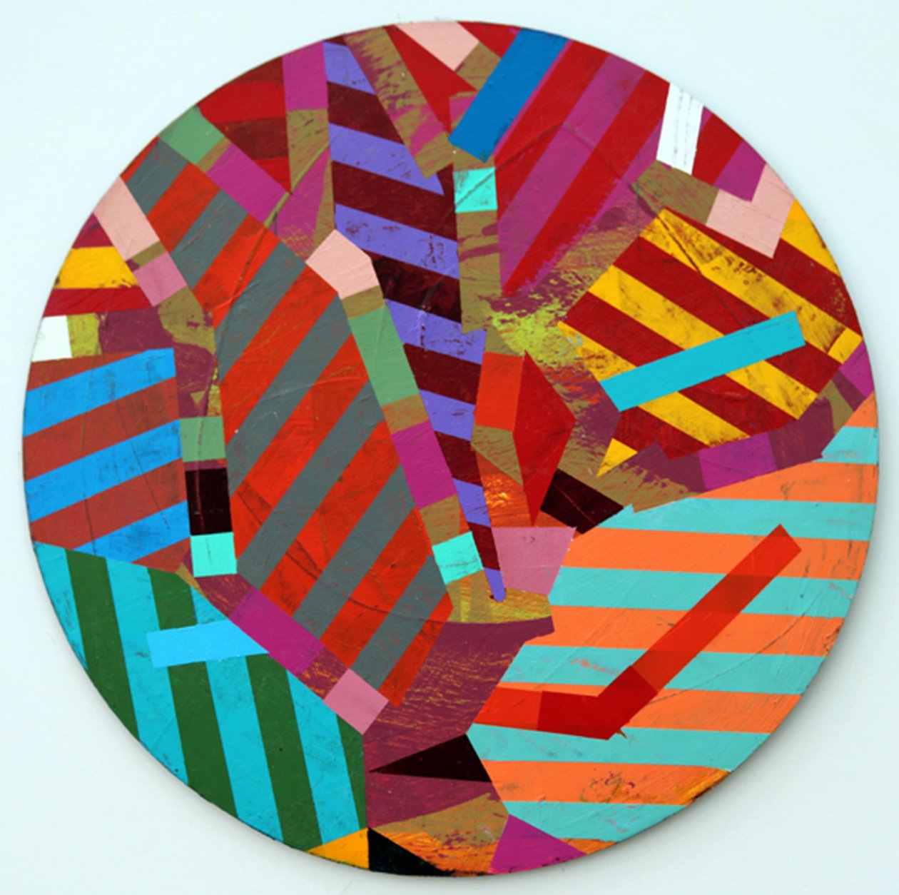 Twixt Heaven & Earth II-A (acrílico sobre tábua circular) de Sara Hayward