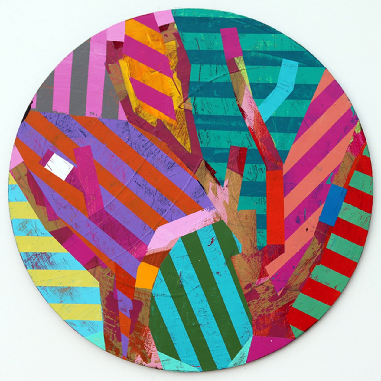 Twixt Heaven & Earth XI-A (acrílico no quadro circular) de Sara Hayward