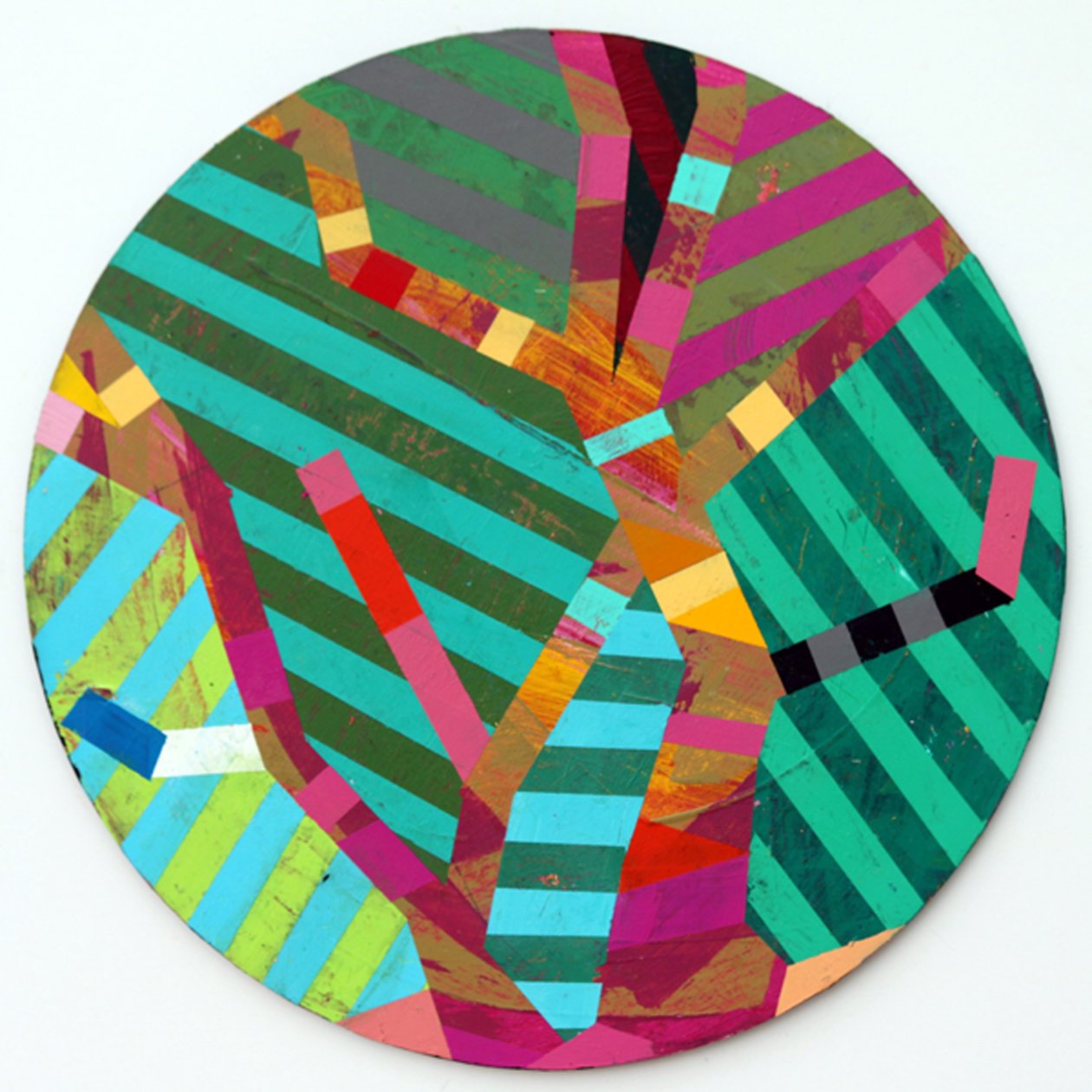 Twixt Heaven & Earth XII-A (acrílico no quadro circular) de Sara Hayward