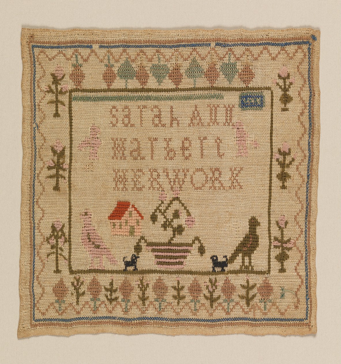 Sampler de Sarah Ann Marbert