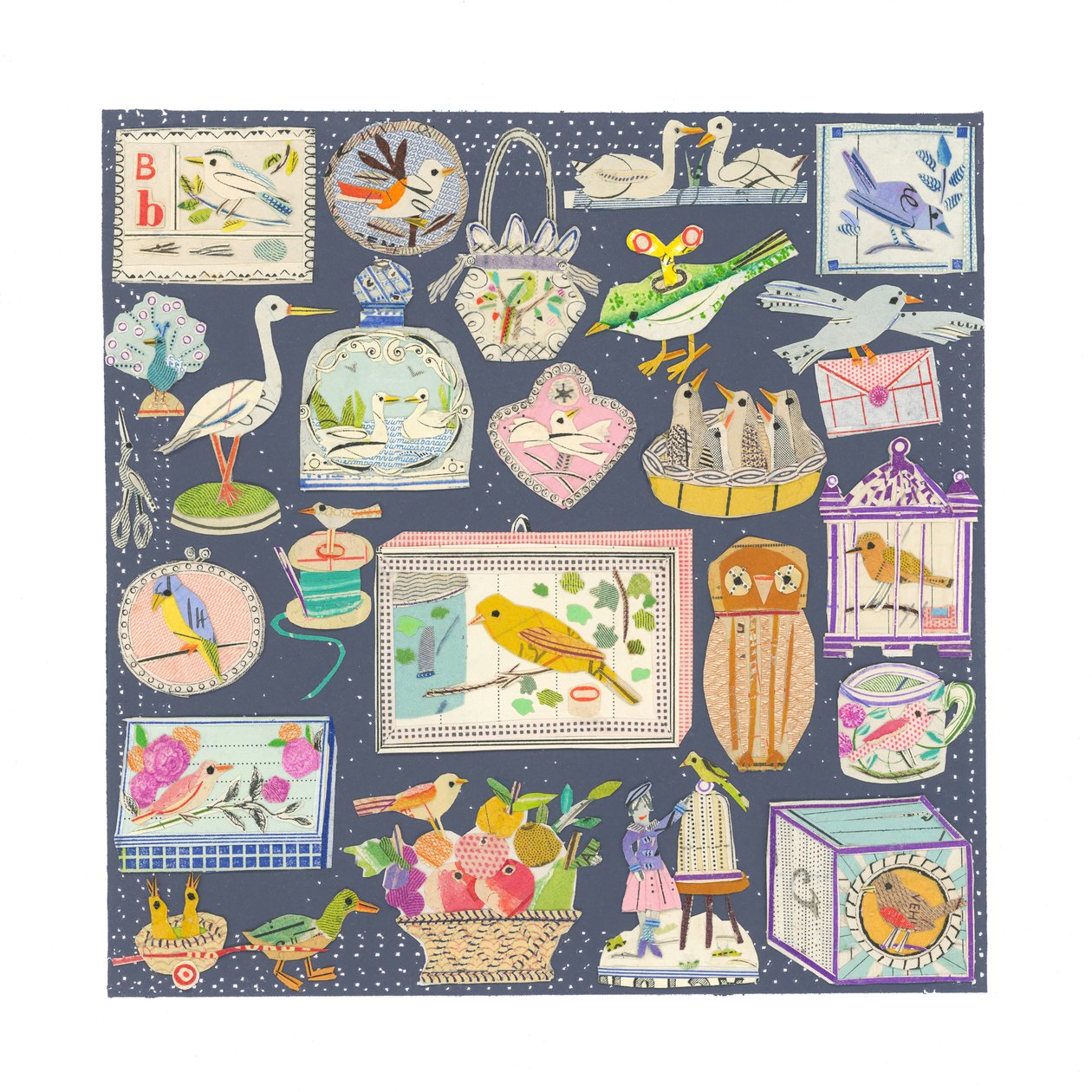 B Is For Bird, 2022 (recorte de colagem) de Sarah Battle