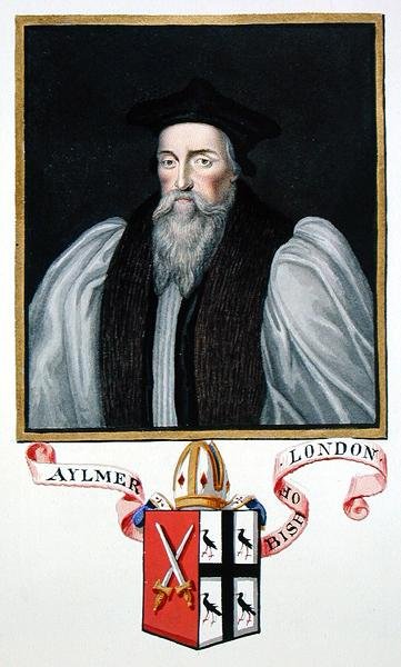 Retrato de John Aylmer (1521-94) Bispo de Londres de 