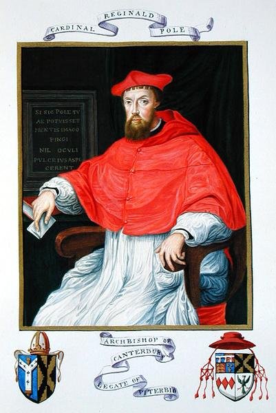 Retrato de Reginald Pole (1500-58) Arcebispo de Cantuária e Legado de Viterbo de 