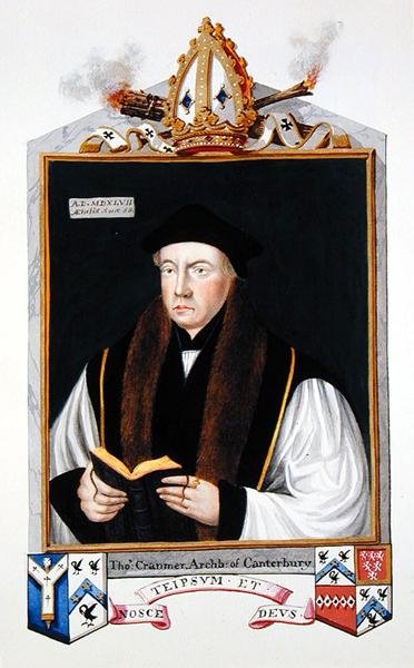 Retrato de Thomas Cranmer (1489-1556) Arcebispo de Cantuária de 