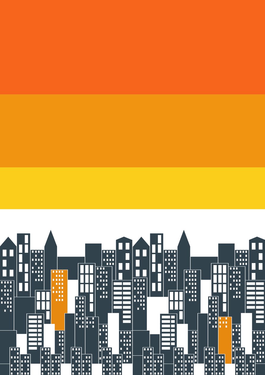 Pôr do sol da cidade, 2020 (digital) de Sarah Evans