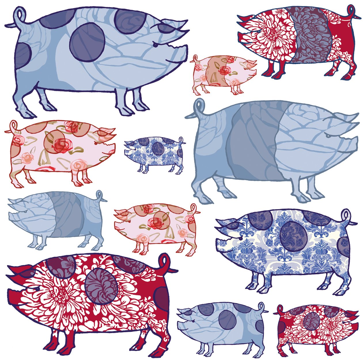 Piggy in the Middle, 2005 (digital) de Sarah Hough