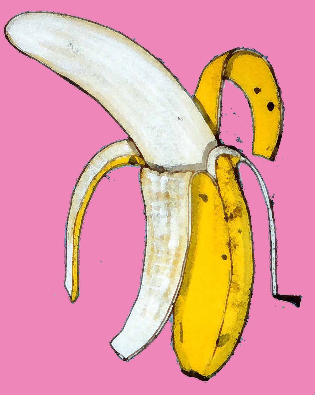 Banana, 2014 (monoimpressão com tinta) de Sarah Thompson Engels