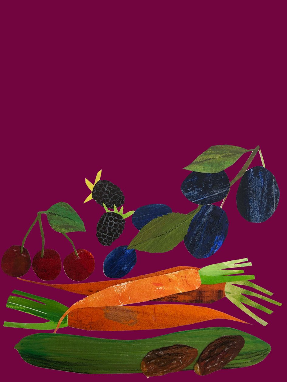Frutas e legumes,2020,recortados de Sarah Thompson Engels