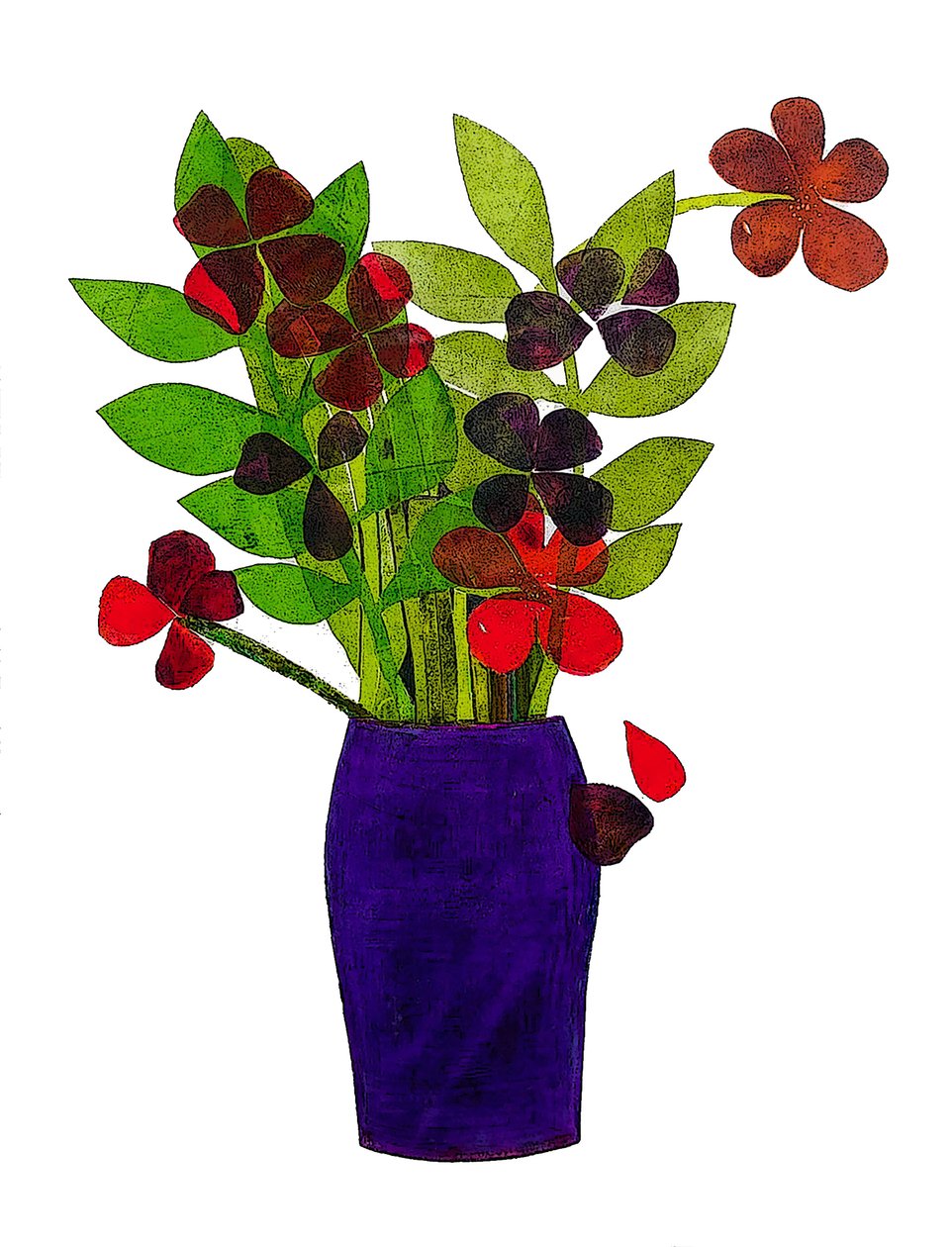 Pote roxo 2020 (monoprint) de Sarah Thompson Engels