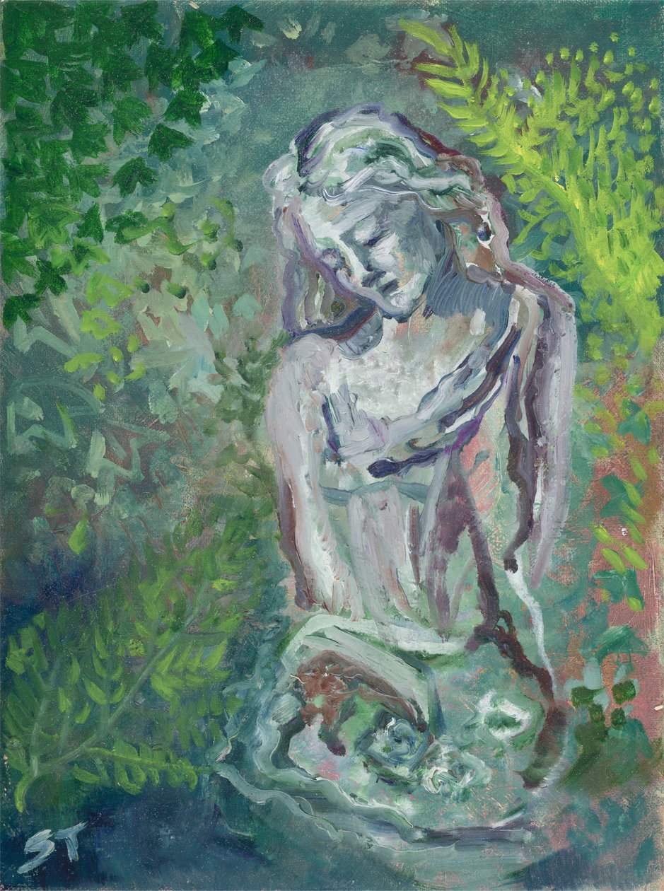 Senhora no bosque, c. 2021 (óleo sobre tela) de Sarah Tudor
